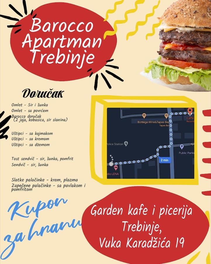 Apartman Barocco Trebinje Esterno foto